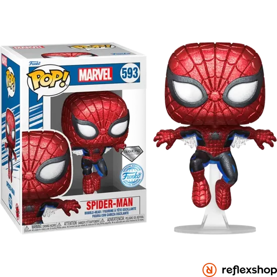 Funko Pop! Marvel Beyond Amazing: Comics 2022 - Spider-Man (Diamond Collection) (Special Edition) #593 Bobble-Head Vinyl Figure