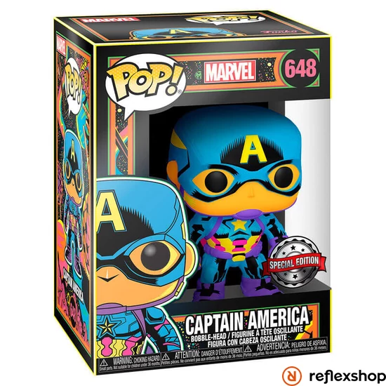 POP Marvel: Black Light- Captain America