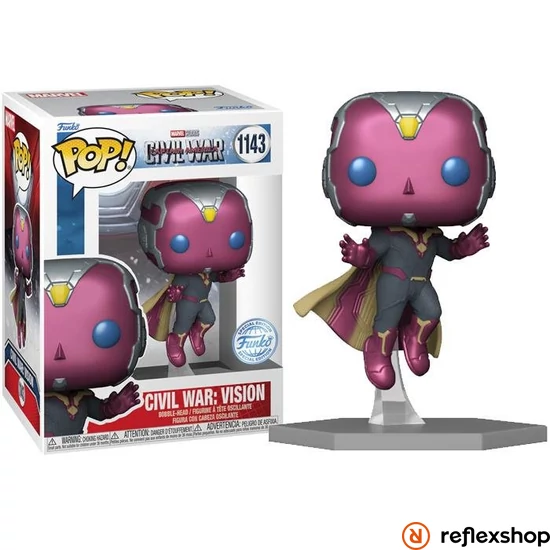 Funko Pop! Marvel: Captain America - Civil War: Vision (Special Edition) #1143 Bobble-Head Vinyl Figure