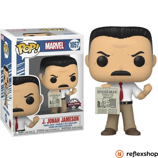 Funko Pop! Marvel Comics: Beyond Amazing - J. Jonah Jameson (Special Edition) #1057 Bobble-Head Vinyl Figure