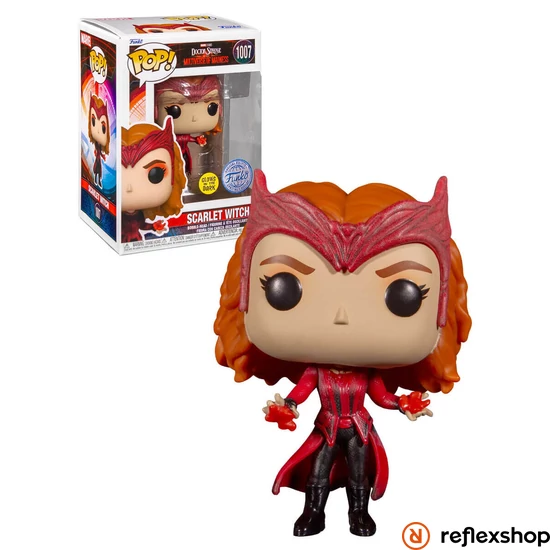 Funko Pop! Marvel: Doctor Strange in the Multiverse of Madness - Scarlet Witch (Glows in the Dark) (Special Edition) #1007 Bobble-Head Vinyl Figure