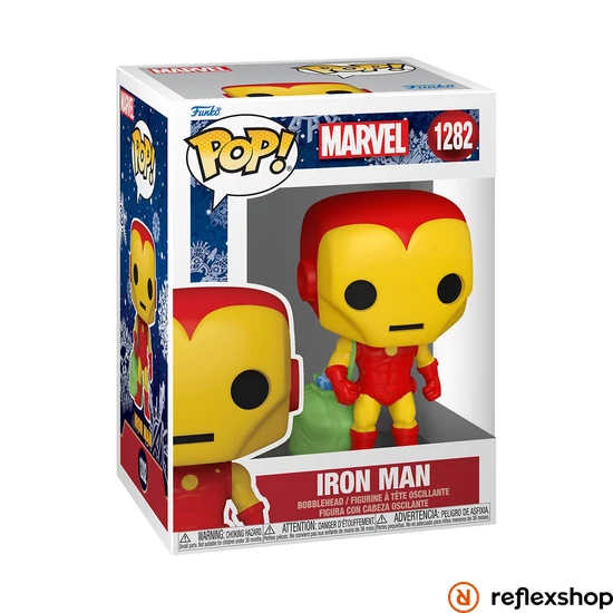 Funko POP! Marvel: Holiday - Iron Man w/Bag figura