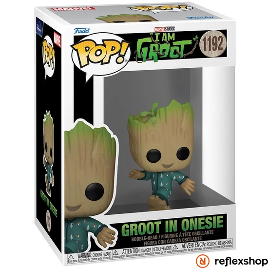 Funko POP! Marvel- IAG- Groot PJs (dancing) figura