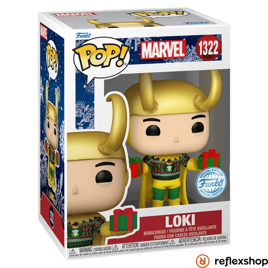 Funko POP! Marvel: Loki (with Sweater) (Metallic) (SE) #1322 figura Bobble-Head