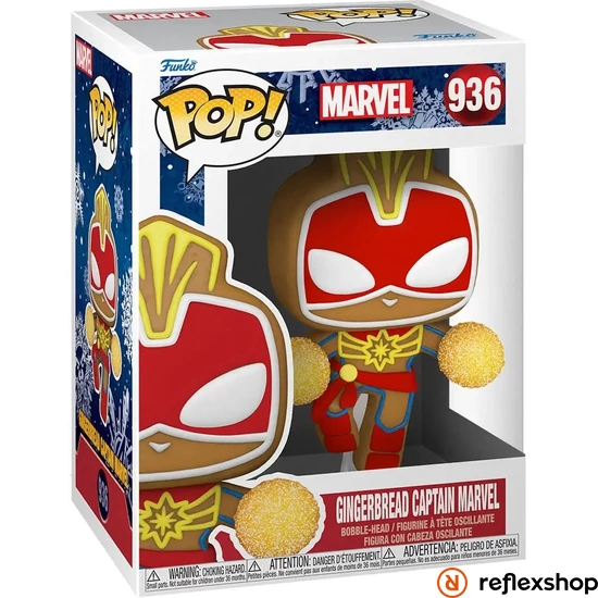 Funko POP! Marvel: Holiday - Captain Marvel figura #936