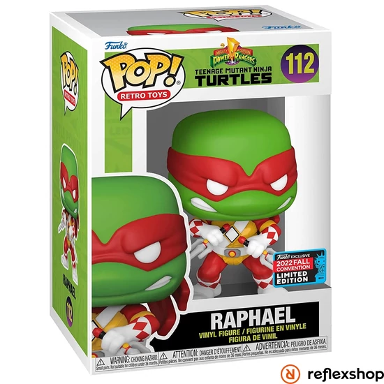 Funko Pop! Retro Toys: TMNT x MMPR - Raphael (2022 Fall Convention Limited Edition) #112 Vinyl Figure