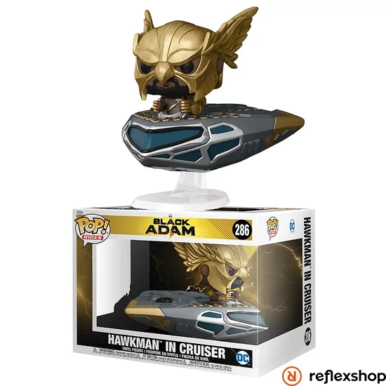 Funko Pop! Rides Super Deluxe: DC Black Adam - Hawkman in Cruiser #286 Vinyl Figure