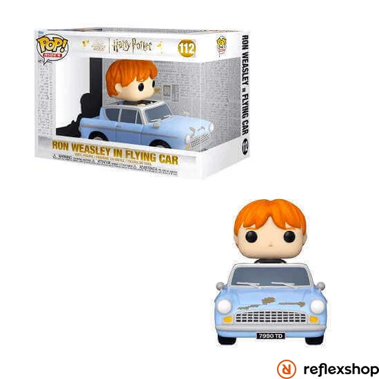 Funko Pop! Rides Super Deluxe: Harry Potter Chamber of Secrets Anniversary 20th - Ron Weasley in Flying Car #112 Vinyl Figure