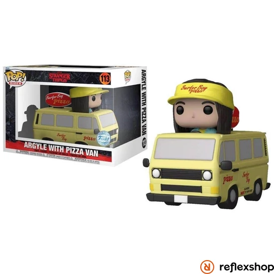 Funko Pop! Rides Super Deluxe: Stranger Things - Argile with Pizza Van (Special Edition) #113 Vinyl Figure