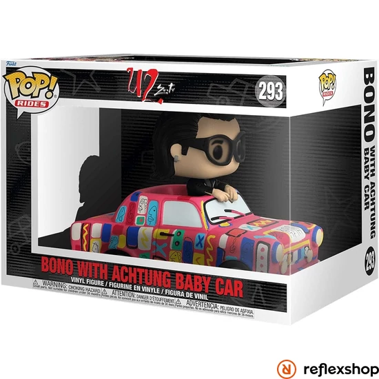 Funko Pop! Rides Super Deluxe: U2 Ζoo TV - Bono with Achtung Baby Car #293 Vinyl Figure