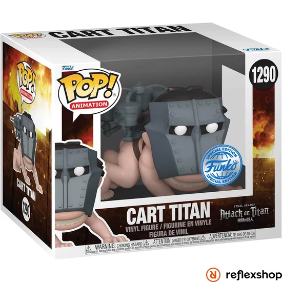 Funko POP! Super Deluxe: Animation: Attack On Titan - Cart Titan figura #1290