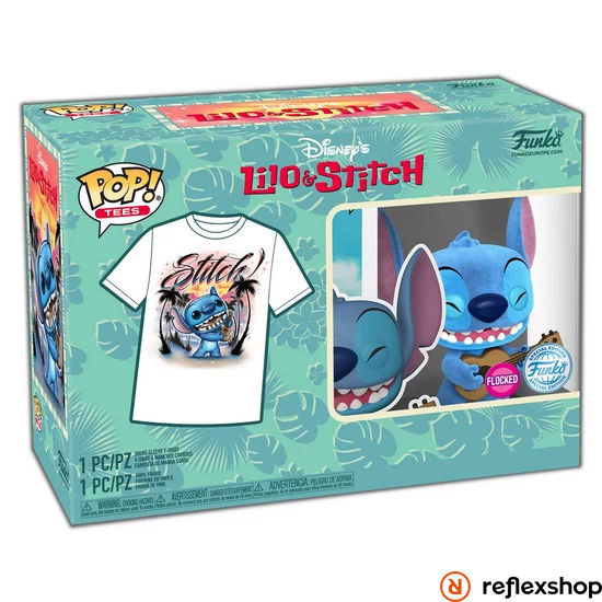 Funko POP! & Tee Lilo & Stitch - Ukelele Stitch figura és póló (S)