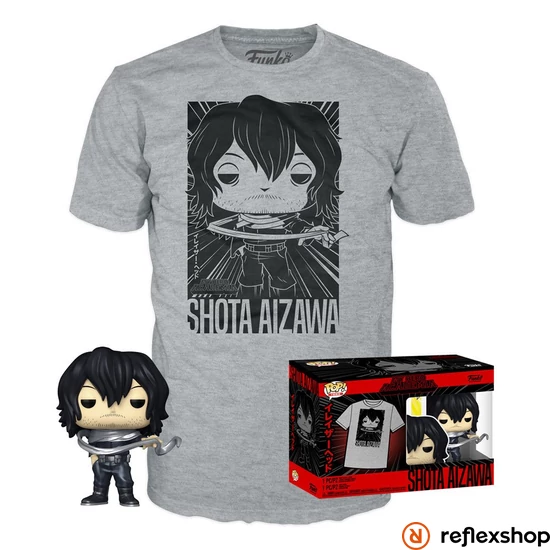 Funko POP! & TEE - My Hero Academia - Shota Aizawa figura és póló (L)