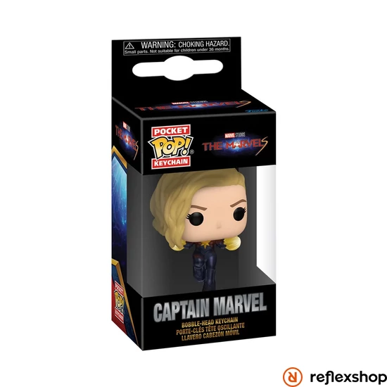 Funko POP! The Marvels - Captain Marvel kulcstartó