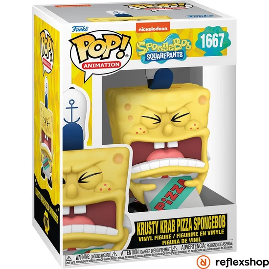 Funko POP! Animation: SpongeBob SquarePants - SpongeBob w/Pizza figura #1667