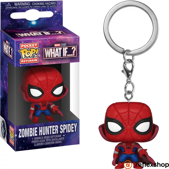 Funko POP! What If...? - Zombie Hunter Spidey kulcstartó