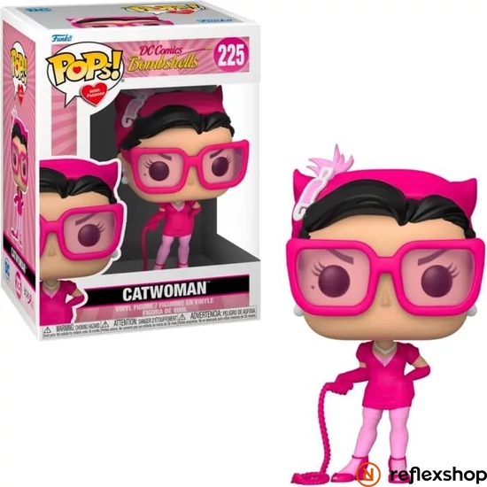 Funko Pops! DC Comics Bombshells: Catwoman (Breast Cancer Awareness) #225 Vinyl Figure