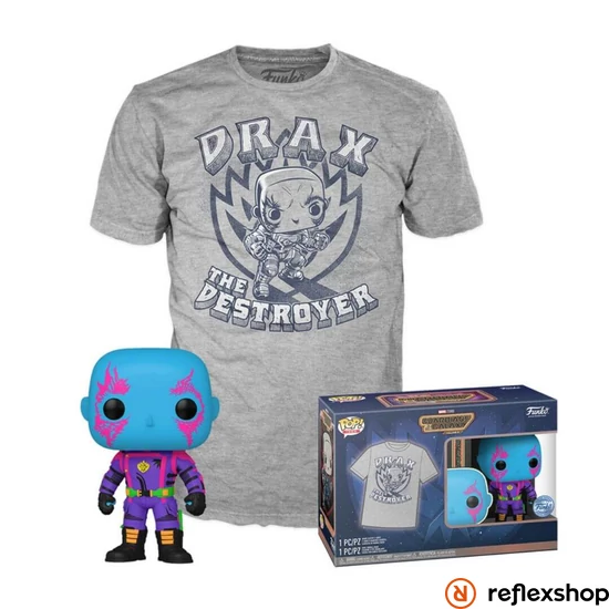 Funko POP!&Tee: Marvel GOTG3 - Drax figura és póló (XL)