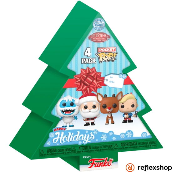 Funko Pocket POP! Rudolph - Tree Holiday Box figura