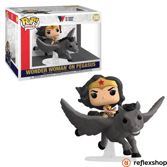 Funko POP! Super Deluxe Rides: Wonder Woman 80th Anniversary - Wonder Woman on Pegasus figura #280