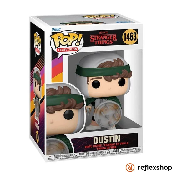 Funko POP! Television: Stranger Things - Hunter Dustin w/shield​​ figura #1463