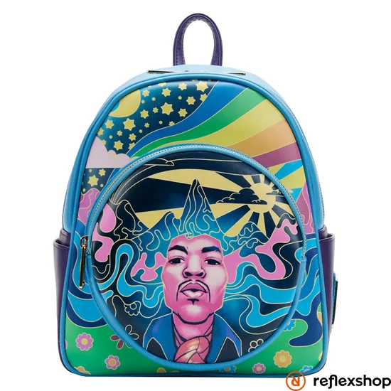 Loungefly Jimi Hendrix Psychedelic mintájú mini hátizsák