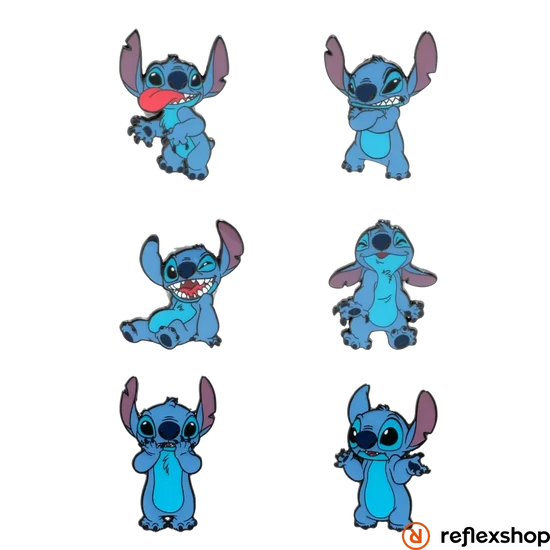 Loungefly: Lilo & Stitch - Funny Faces Stitch meglepetés kitűző