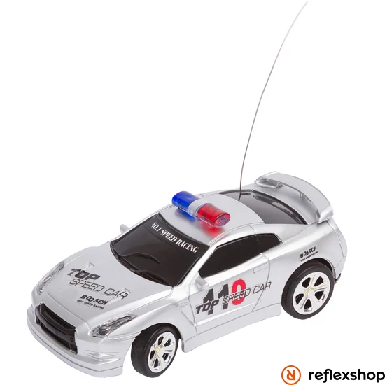 RC Police Mini Racer ezüst távirányítós versenyautó