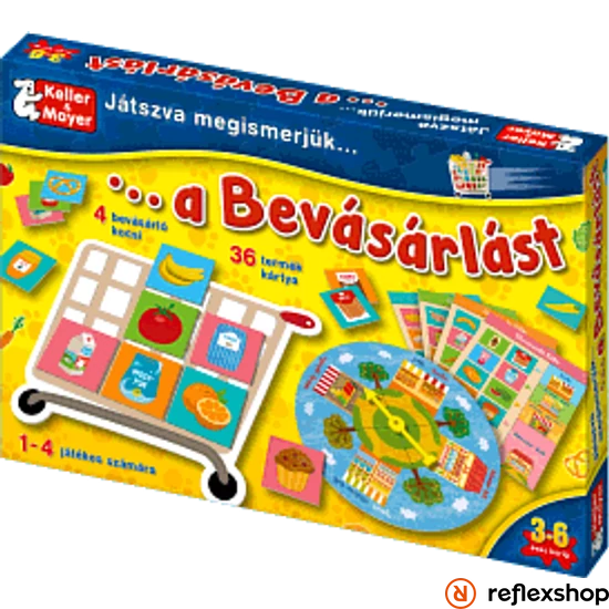 Játszva megismerjük a bevásárlást társasjáték