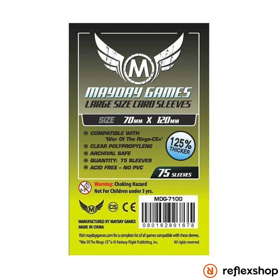 Mayday Games Különleges egyedi kiadás WOTR-CE kártyavédő (75 db-os csomag) 70 x 120 mm