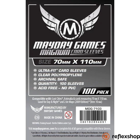 Mayday Games Magnum Silver kártyavédő: 70 x 110 mm