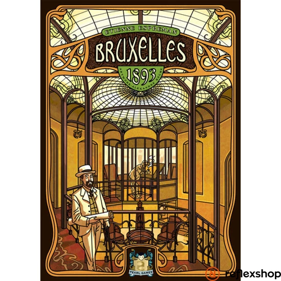 Bruxelles 1893 angol nyelvű társasjáték