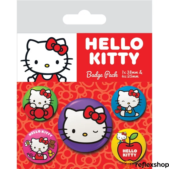 HELLO KITTY (COLOURFUL POSES) kitűző