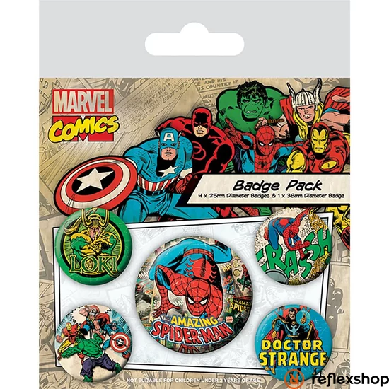 MARVEL COMICS (SPIDER-MAN) kitűző