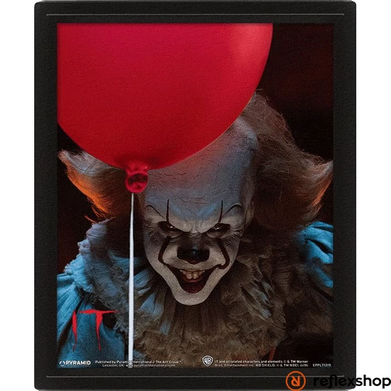 IT (2017 PENNYWISE FLIP) 3D PRINT - FRAMED