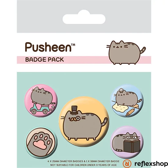 Pusheen (Fancy) - Táska kitűző szett