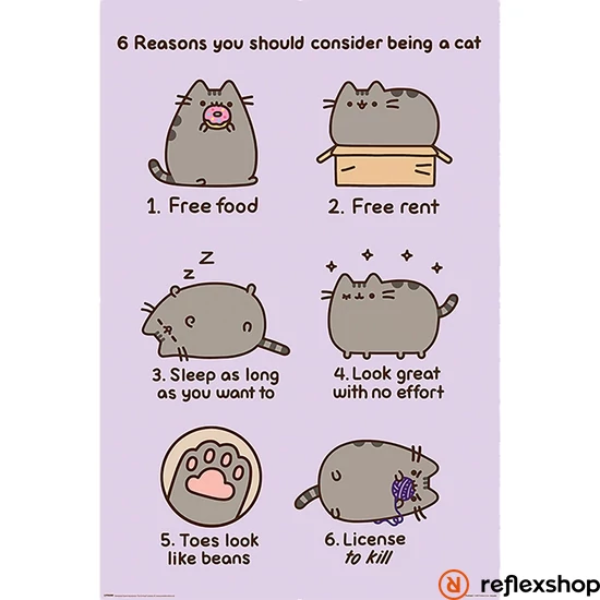 Pusheen (REASONS TO BE A CAT) maxi poszter