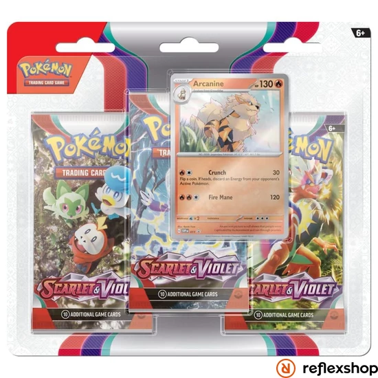 Pokemon: Scarlet & Violet 1 3-Pack Booster Arcanine