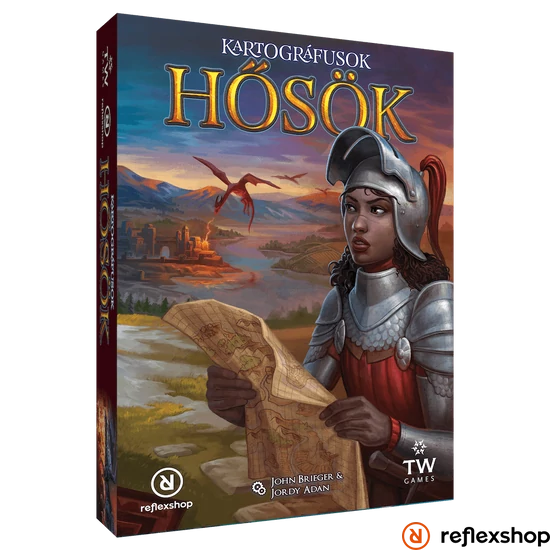 Kartográfusok - Hősök társasjáték dobozborító