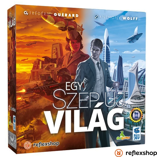 Egy szép új világ társasjáték dobozborító
