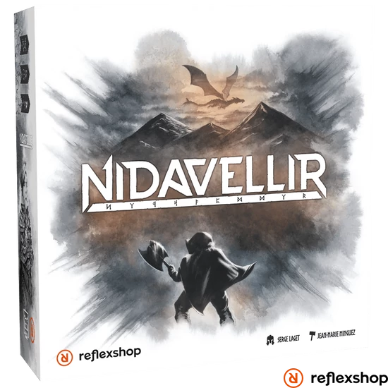 Nidavellir társasjáték (magyar kiadás) dobozborító