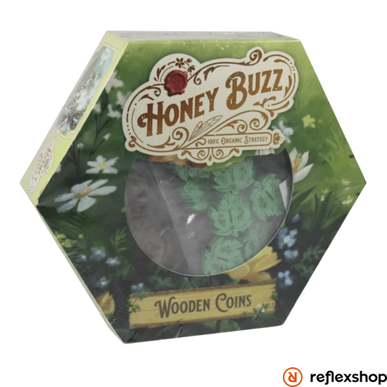 Honey Buzz Wooden Coins, társasjáték kiegészítő