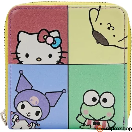 Loungefly Hello Kitty and Friends körbe cipzáras pénztárca
