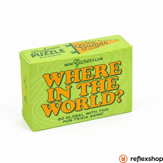 PP Matchbox angol nyelvű kártyajáték -Where in the world borító