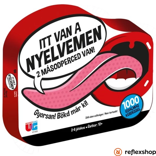 Itt van a nyelvemen!