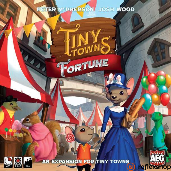 Tiny Towns társasjáték Fortune kiegészítő, angol nyelvű