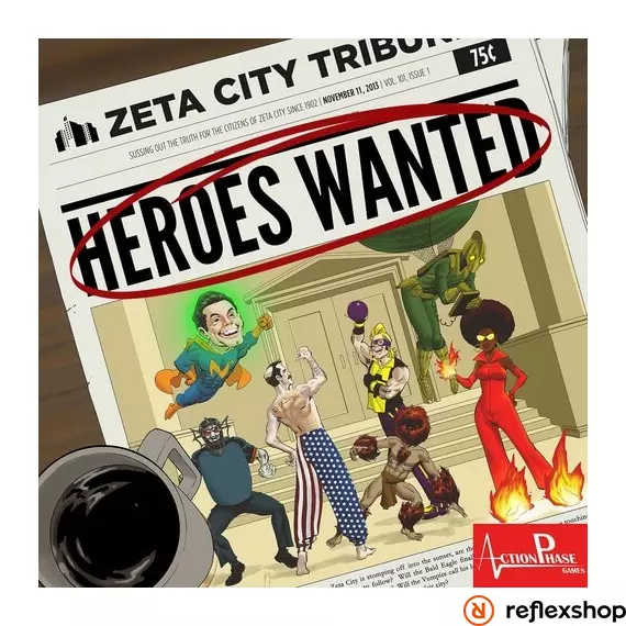 Heroes Wanted társasjáték, angol nyelvű