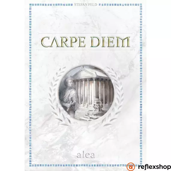 Carpe Diem angol nyelvű társasjáték, 2021-es kiadás dobozborítója