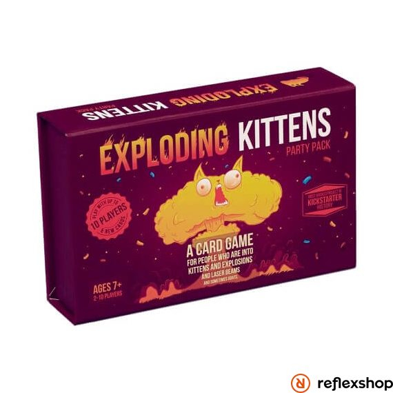 Exploding Kittens Party Pack társasjáték, angol nyelvű
