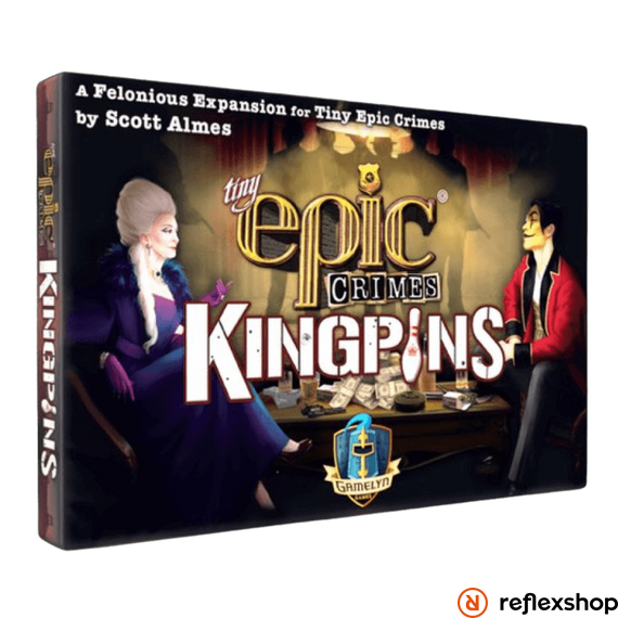 Tiny Epic Crimes: Kingpins társasjáték kiegészítő, angol nyelvű